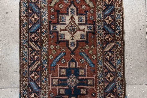 Antique Heriz Area Rug (3' x 5')
